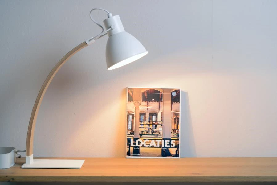 Lucide CURF - Desk lamp - 1xE27 - White - atmosphere 1